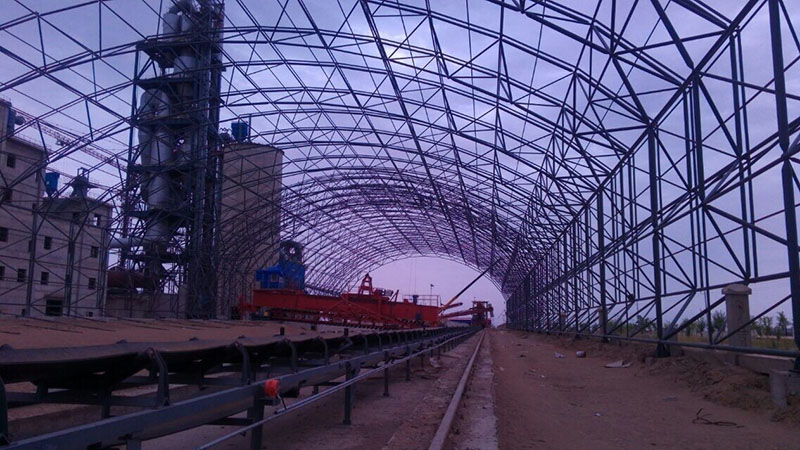 文山煤棚网架安装